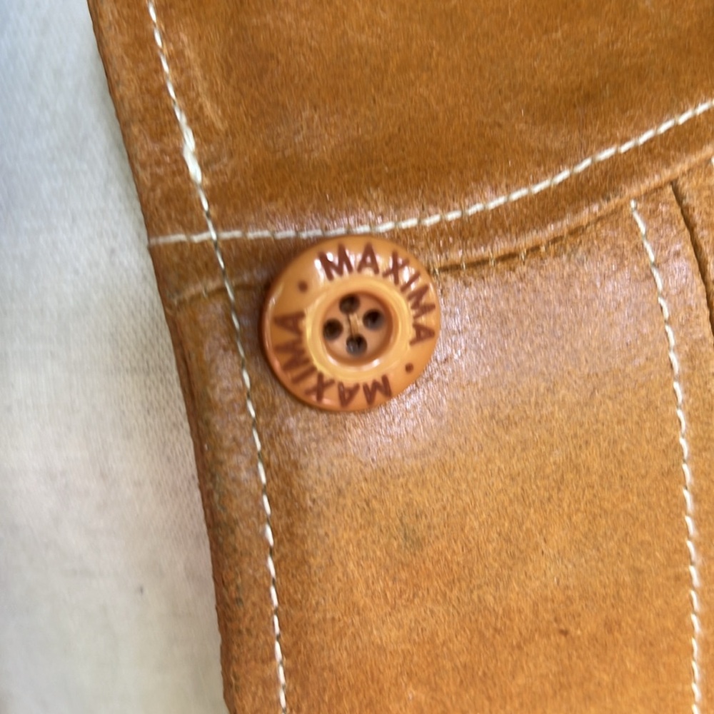 Light brown leather jacket from Wilson’s leather a size small - Picture 6 of 9